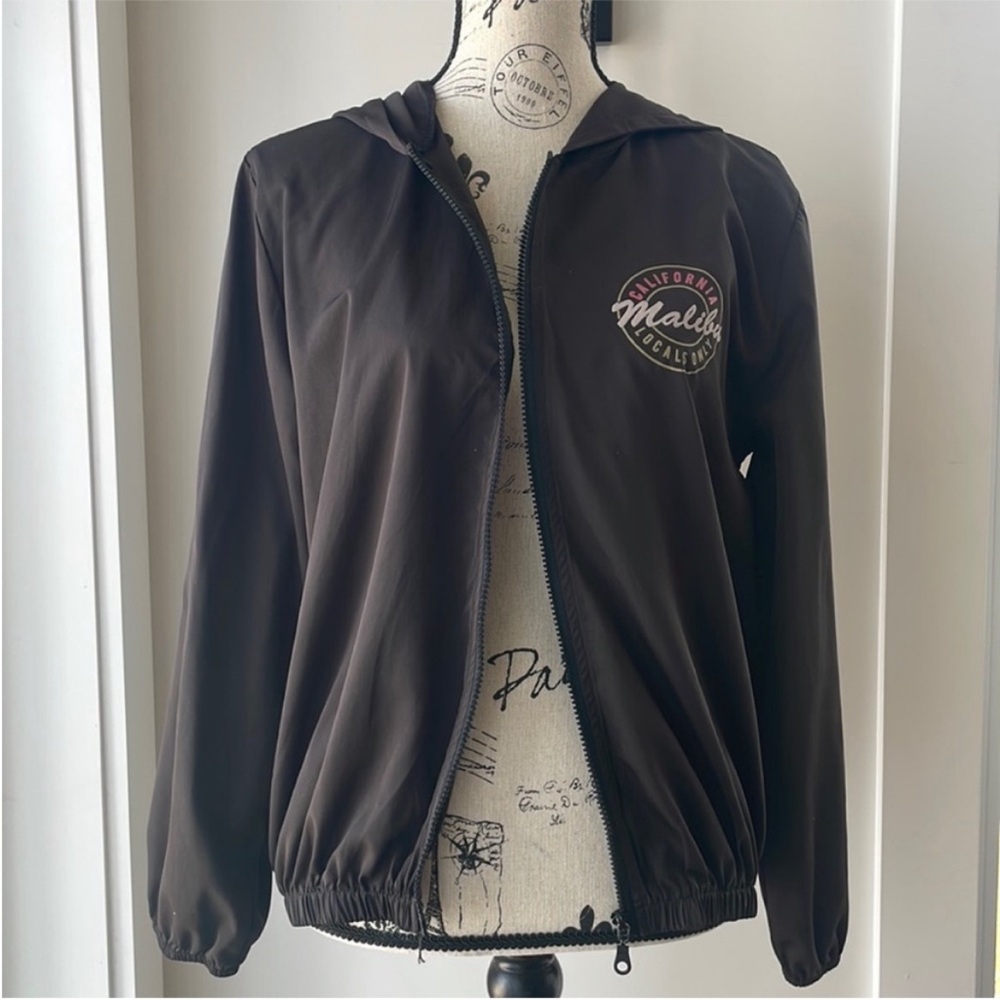 Brandy Melville Black Hooded Jacket